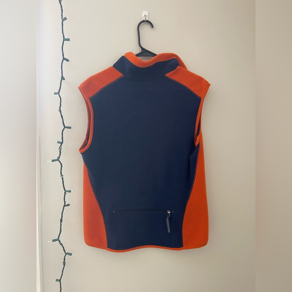 Patagonia Bright Orange Fleece Vest - Picture 9 of 10